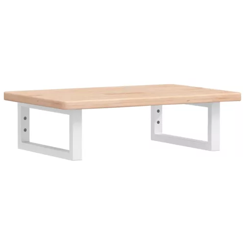  acél és tömör tölgyfa falra szerelhető mosdópolc