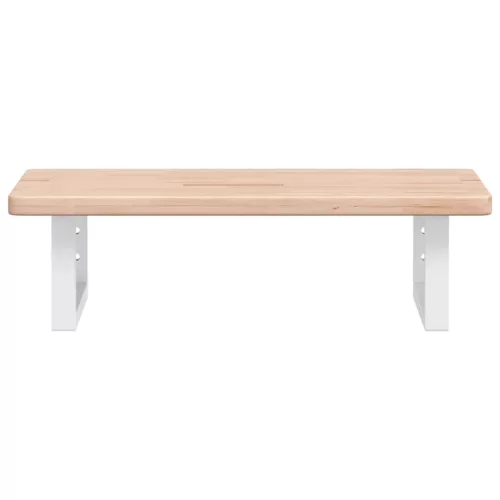  acél és tömör tölgyfa falra szerelhető mosdópolc