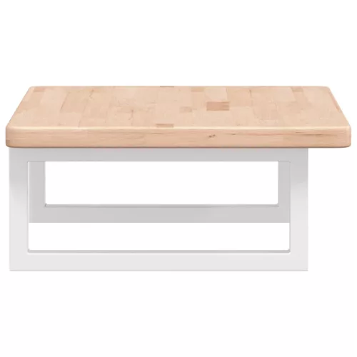  acél és tömör tölgyfa falra szerelhető mosdópolc