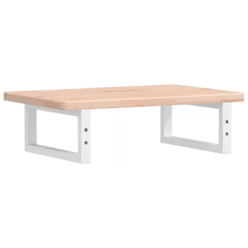  acél és tömör tölgyfa falra szerelhető mosdópolc