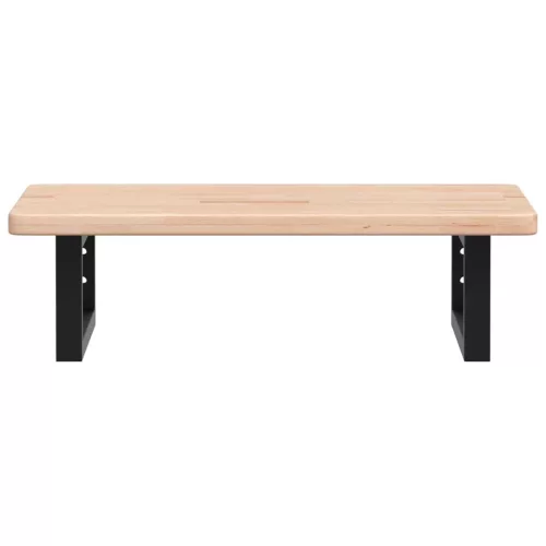  acél és tömör tölgyfa falra szerelhető mosdópolc