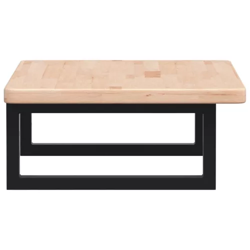  acél és tömör tölgyfa falra szerelhető mosdópolc