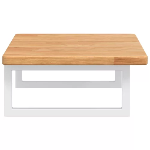  acél és tömör tölgyfa falra szerelhető mosdópolc