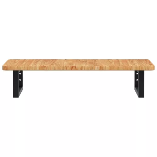  acél és tömör tölgyfa falra szerelhető mosdópolc