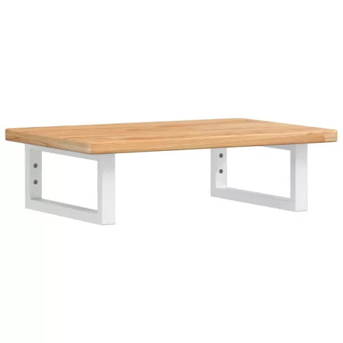  acél és tömör tölgyfa falra szerelhető mosdópolc