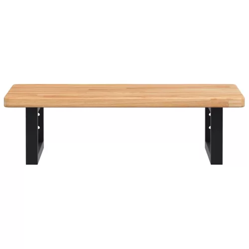  acél és tömör tölgyfa falra szerelhető mosdópolc