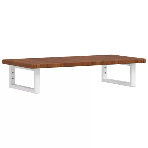  acél és tömör tölgyfa falra szerelhető mosdópolc