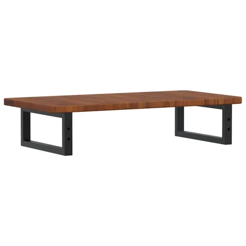  acél és tömör tölgyfa falra szerelhető mosdópolc