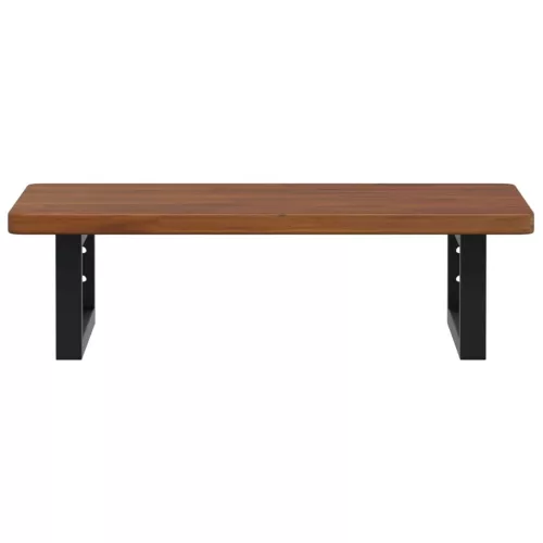  acél és tömör tölgyfa falra szerelhető mosdópolc