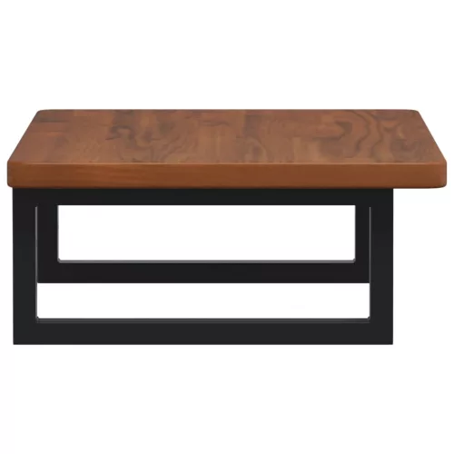  acél és tömör tölgyfa falra szerelhető mosdópolc