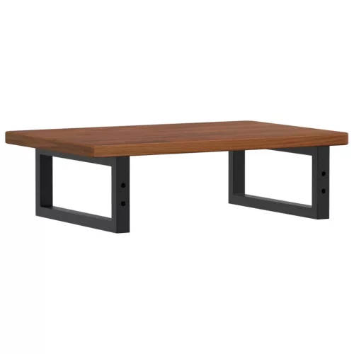  acél és tömör tölgyfa falra szerelhető mosdópolc