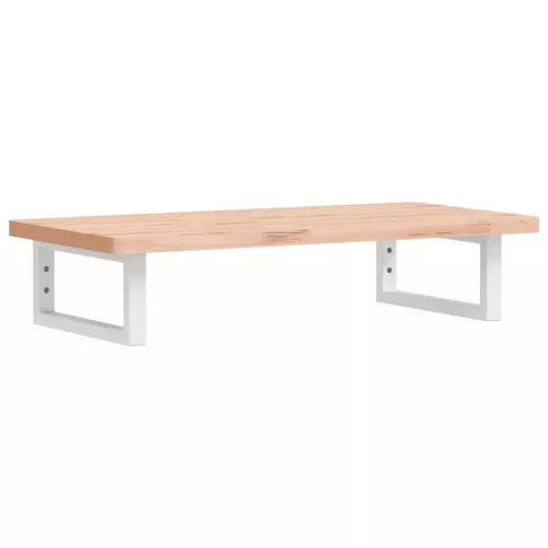  acél és tömör bükkfa falra szerelhető mosdópolc