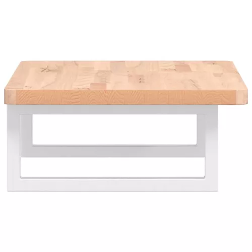  acél és tömör bükkfa falra szerelhető mosdópolc