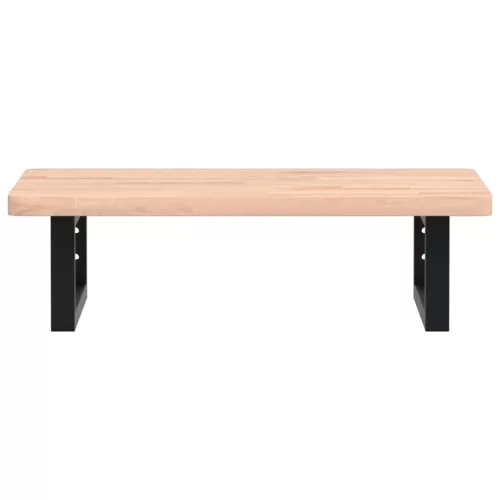  acél és tömör bükkfa falra szerelhető mosdópolc