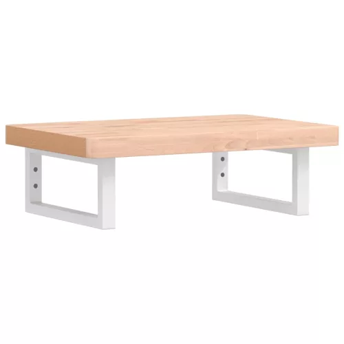  acél és tömör bükkfa falra szerelhető mosdópolc