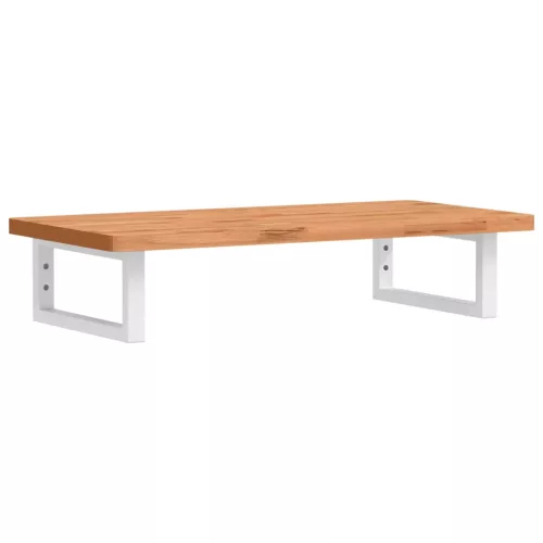  acél és tömör bükkfa falra szerelhető mosdópolc