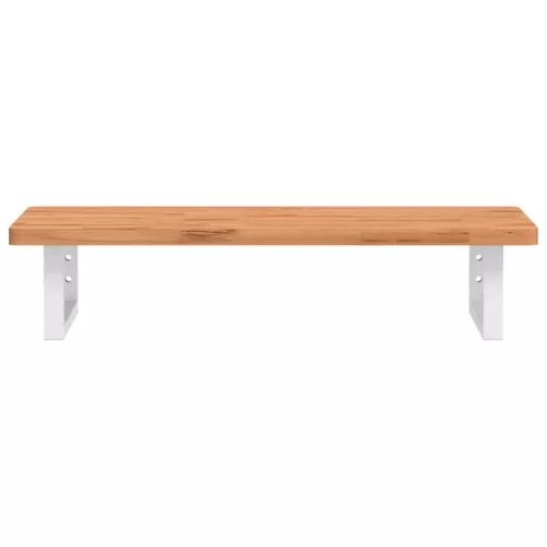  acél és tömör bükkfa falra szerelhető mosdópolc