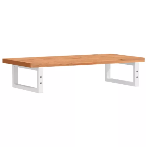  acél és tömör bükkfa falra szerelhető mosdópolc