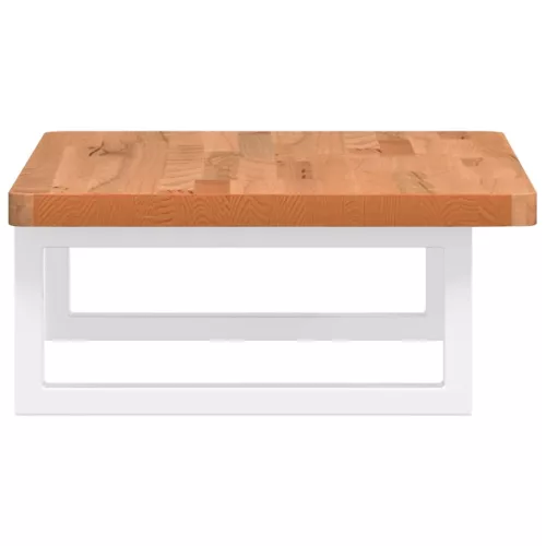  acél és tömör bükkfa falra szerelhető mosdópolc