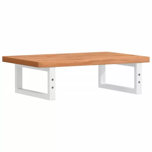  acél és tömör bükkfa falra szerelhető mosdópolc