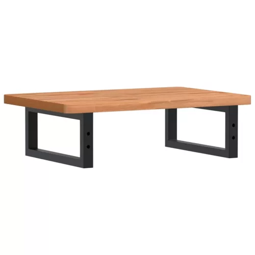  acél és tömör bükkfa falra szerelhető mosdópolc