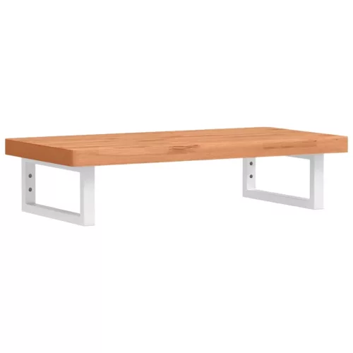  acél és tömör bükkfa falra szerelhető mosdópolc