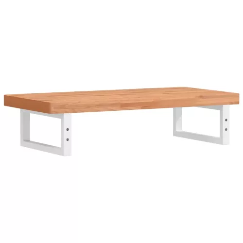  acél és tömör bükkfa falra szerelhető mosdópolc