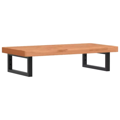  acél és tömör bükkfa falra szerelhető mosdópolc