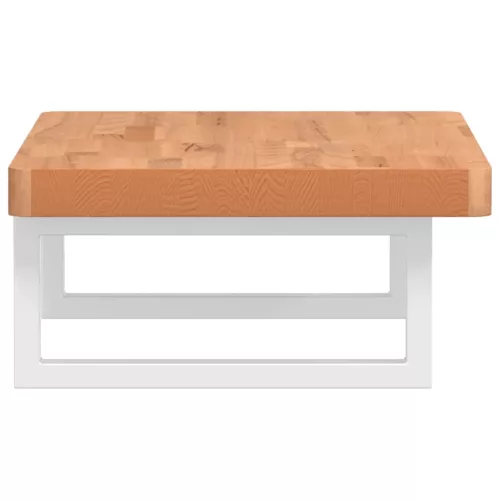  acél és tömör bükkfa falra szerelhető mosdópolc