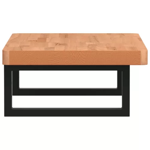  acél és tömör bükkfa falra szerelhető mosdópolc