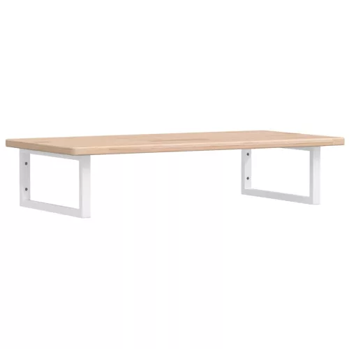  acél és tömör tölgyfa falra szerelhető mosdópolc