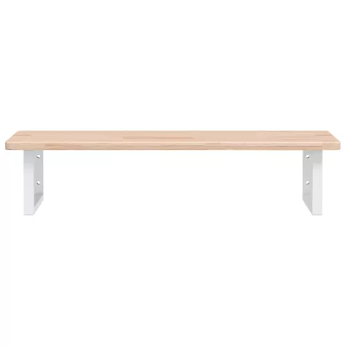  acél és tömör tölgyfa falra szerelhető mosdópolc