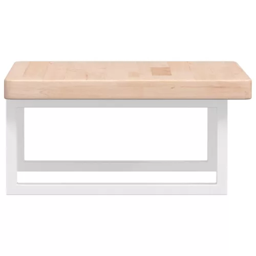  acél és tömör tölgyfa falra szerelhető mosdópolc