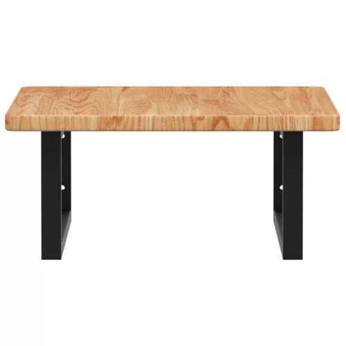  acél és tömör tölgyfa falra szerelhető mosdópolc