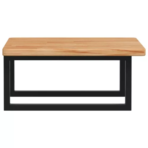  acél és tömör tölgyfa falra szerelhető mosdópolc