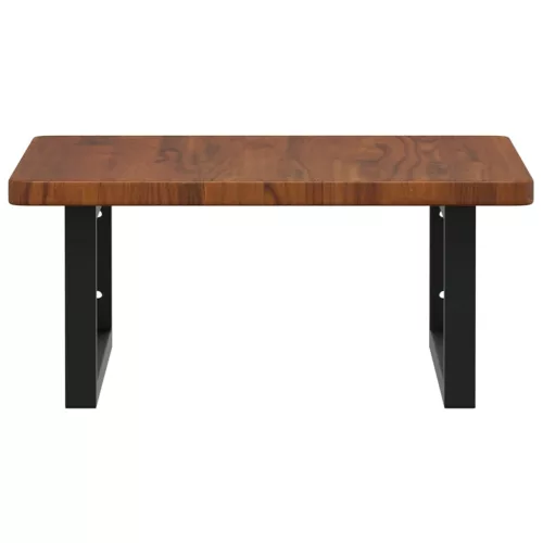  acél és tömör tölgyfa falra szerelhető mosdópolc