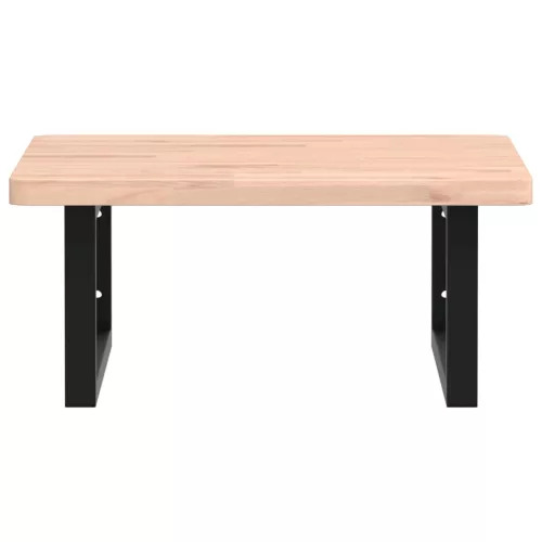  acél és tömör bükkfa falra szerelhető mosdópolc