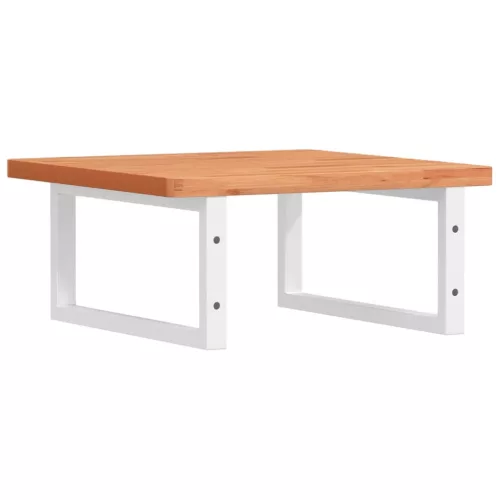  acél és tömör bükkfa falra szerelhető mosdópolc