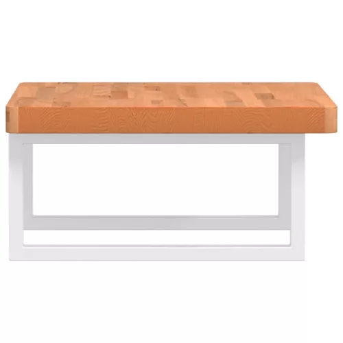  acél és tömör bükkfa falra szerelhető mosdópolc