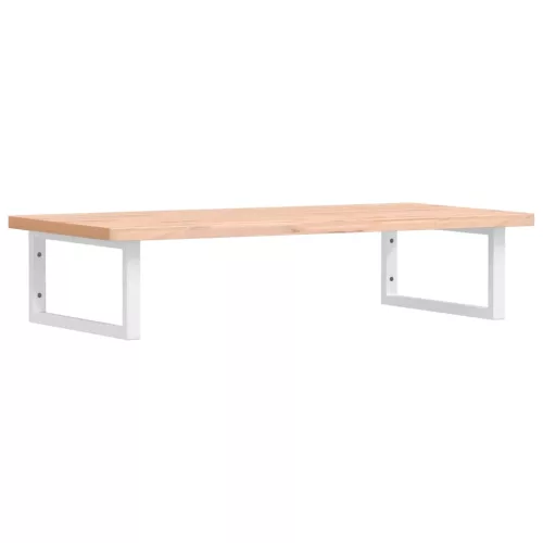  acél és tömör bükkfa falra szerelhető mosdópolc