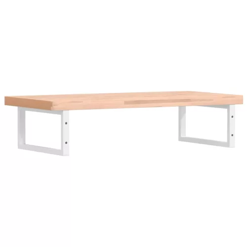  acél és tömör bükkfa falra szerelhető mosdópolc