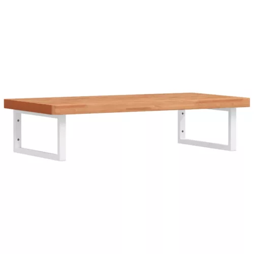  acél és tömör bükkfa falra szerelhető mosdópolc