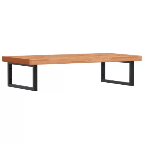  acél és tömör bükkfa falra szerelhető mosdópolc