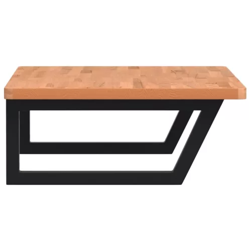  acél és tömör bükkfa falra szerelhető mosdópolc