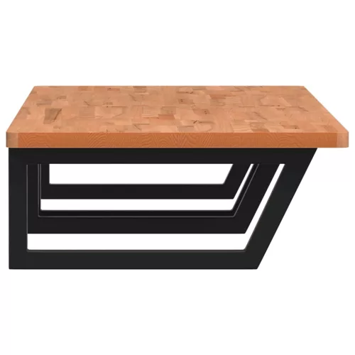  acél és tömör bükkfa falra szerelhető mosdópolc