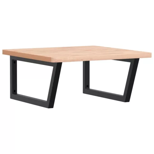  acél és tömör bükkfa falra szerelhető mosdópolc