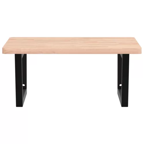  acél és tömör bükkfa falra szerelhető mosdópolc