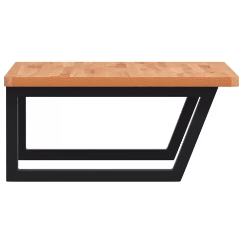  acél és tömör bükkfa falra szerelhető mosdópolc