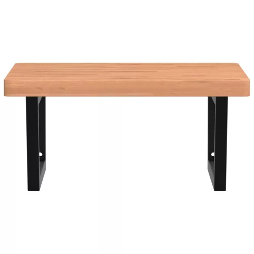  acél és tömör bükkfa falra szerelhető mosdópolc