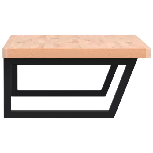  acél és tömör bükkfa falra szerelhető mosdópolc